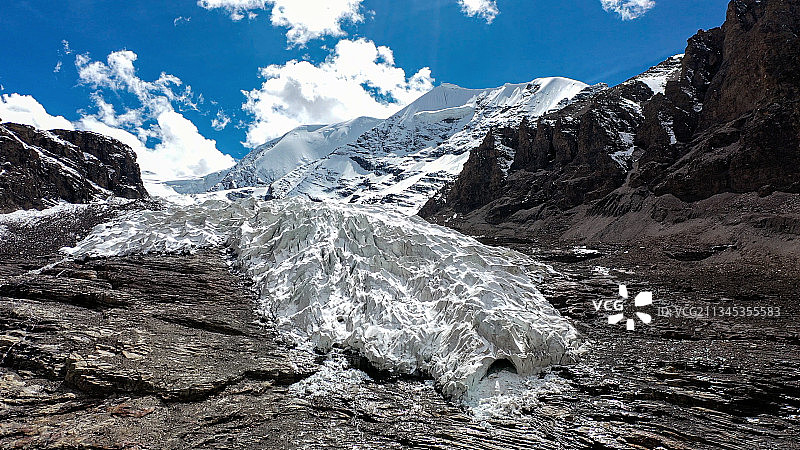 西藏冰川雪山自然风光图片素材