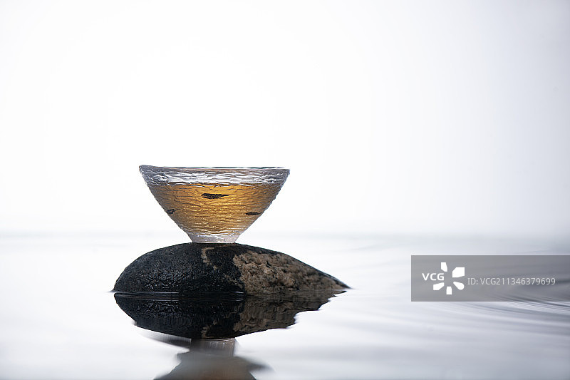 透明玻璃茶具图片素材