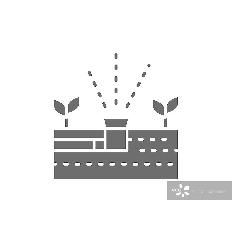 植物灌溉水培系统灰色图片素材
