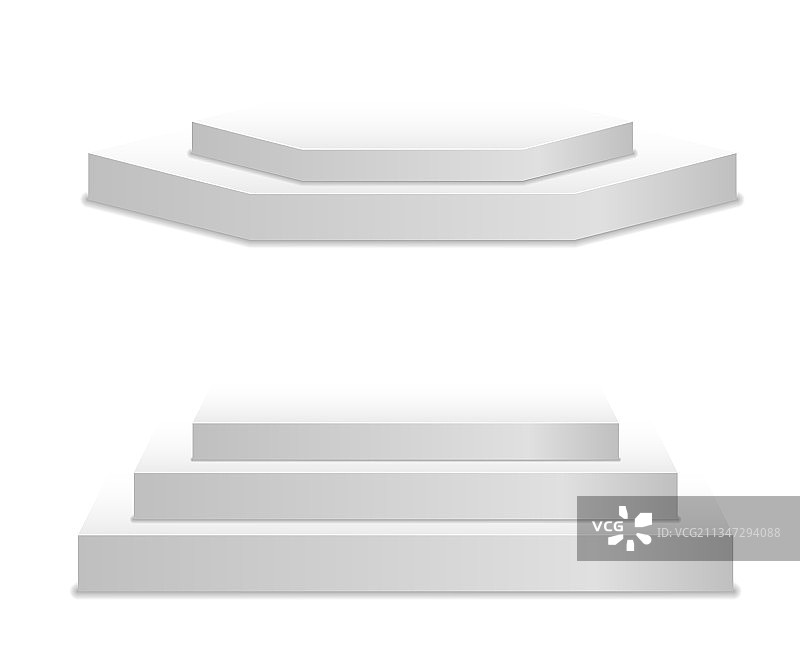 白色的三维平台基座平台站舞台图片素材