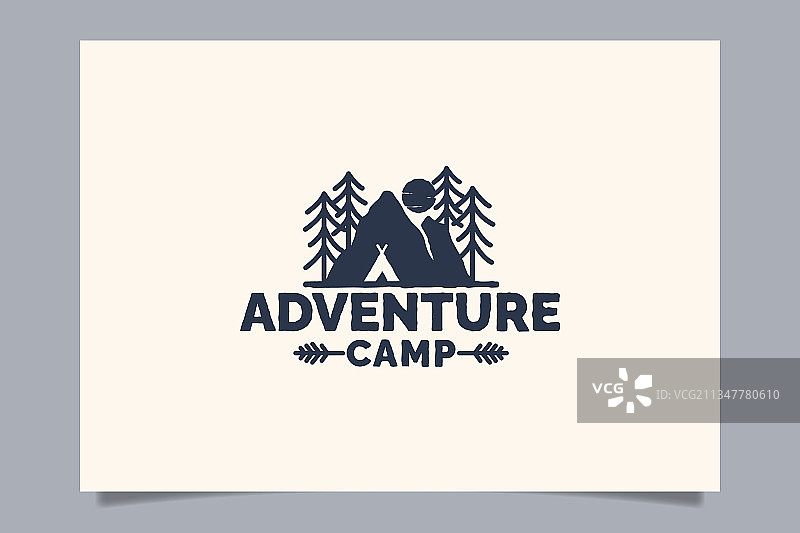 探险营地的标志图片素材