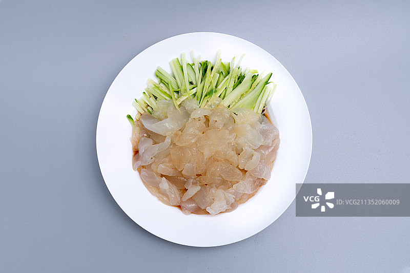 中国美食凉拌海蜇图片素材