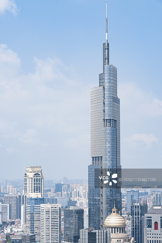 南京现代城市特色建筑风光特写图片素材