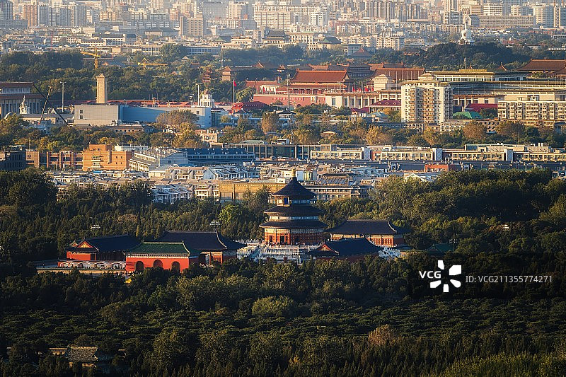 北京天坛公园古建筑历史旅游景点图片素材