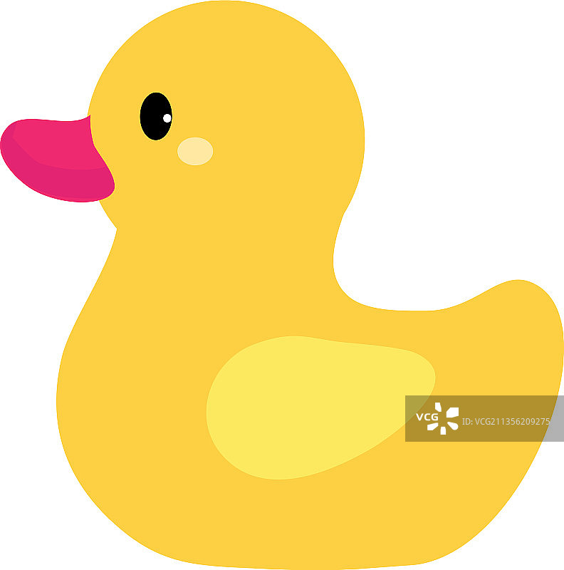 黄色的橡皮鸭子作为孩子的玩具图片素材