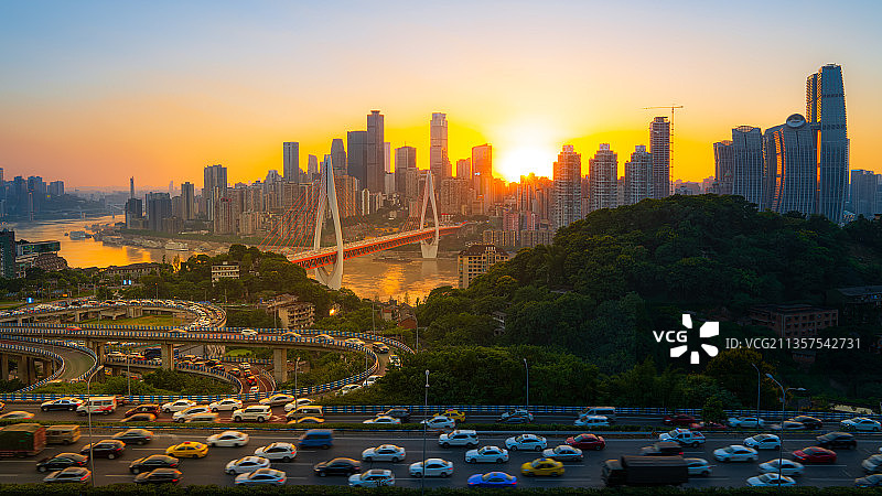 重庆东水门大桥图片素材