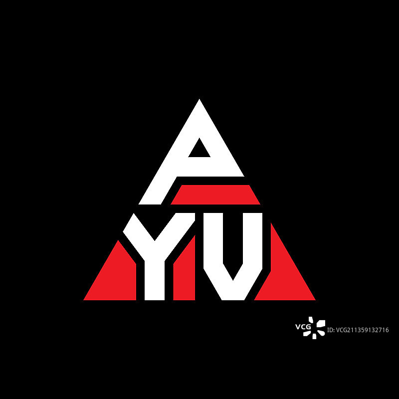 Pyv三角形字母标志设计用三角形图片素材