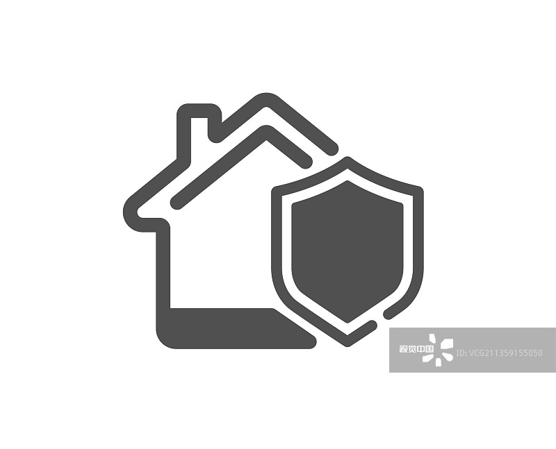 房屋保险图标房屋保护标志图片素材