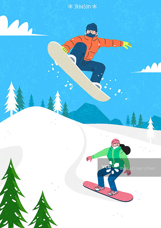 冬季，休闲活动，滑雪小屋，滑雪板，冬季运动图片素材