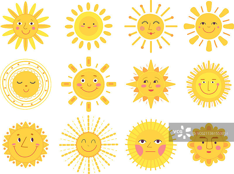 太阳人物宝宝阳光漫画太阳搞笑图片素材