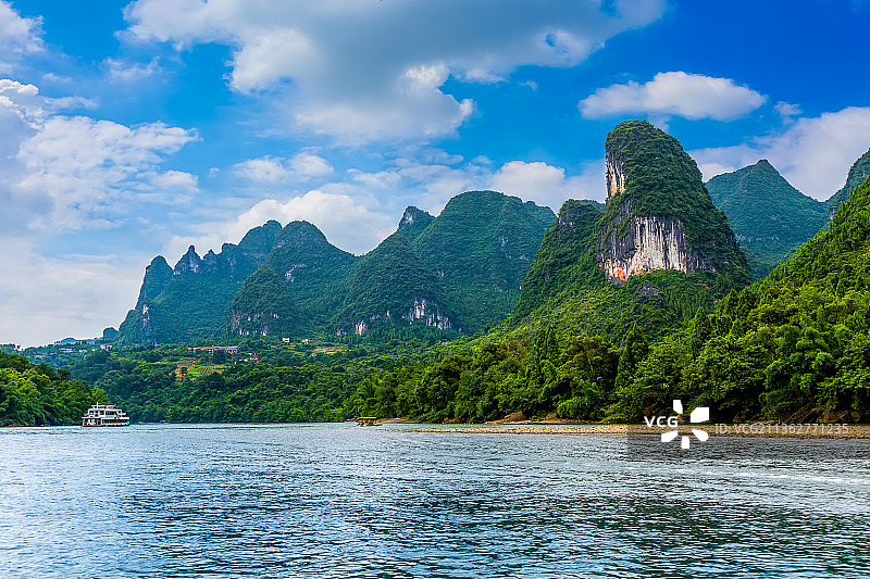 广西桂林山水风景画图片素材