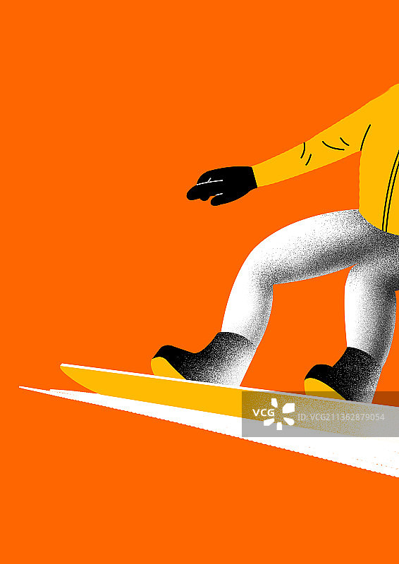 体育运动2022年北京滑雪运动冬天寒冷季节运动员比赛滑雪插画图片素材