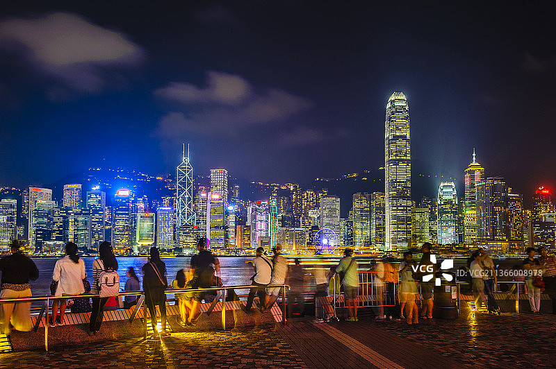 中国香港维港夜色图片素材