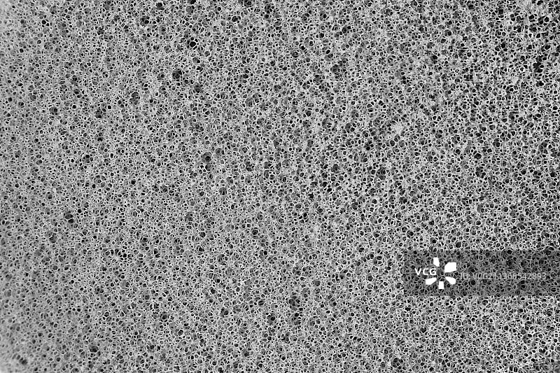 微距镜头下的生活用品：海绵粉扑的细节孔洞图片素材