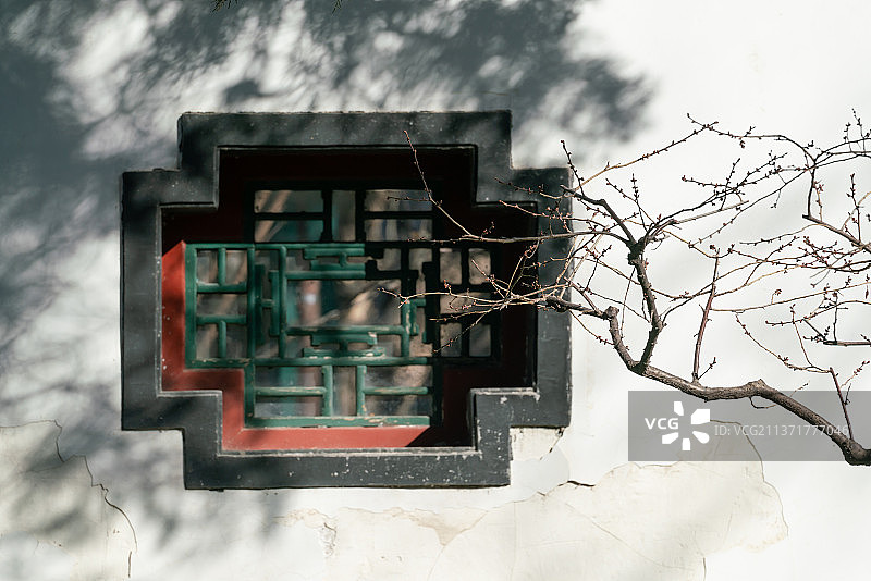 中国古代画窗的样式图片素材