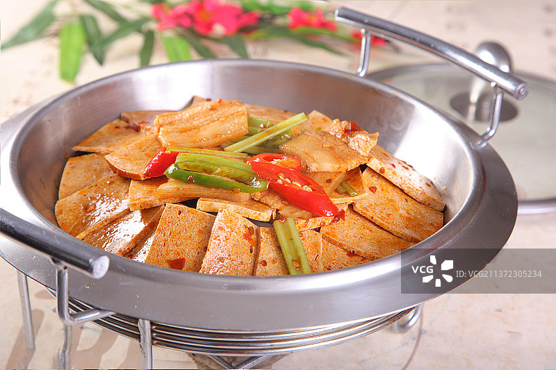中餐美食-干锅千页豆腐图片素材