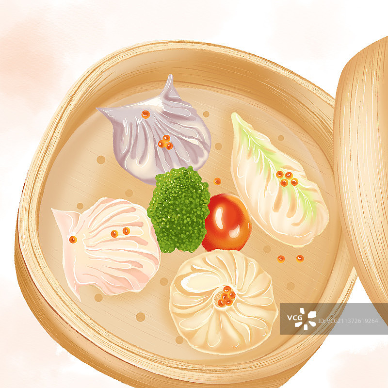 美食系列之水晶虾饺图片素材