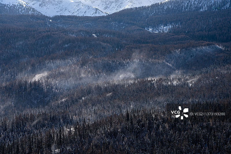 鸟瞰雪山图片素材