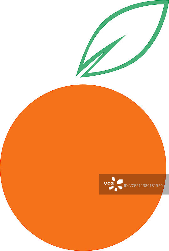 橙子水果图形设计模板分离图片素材