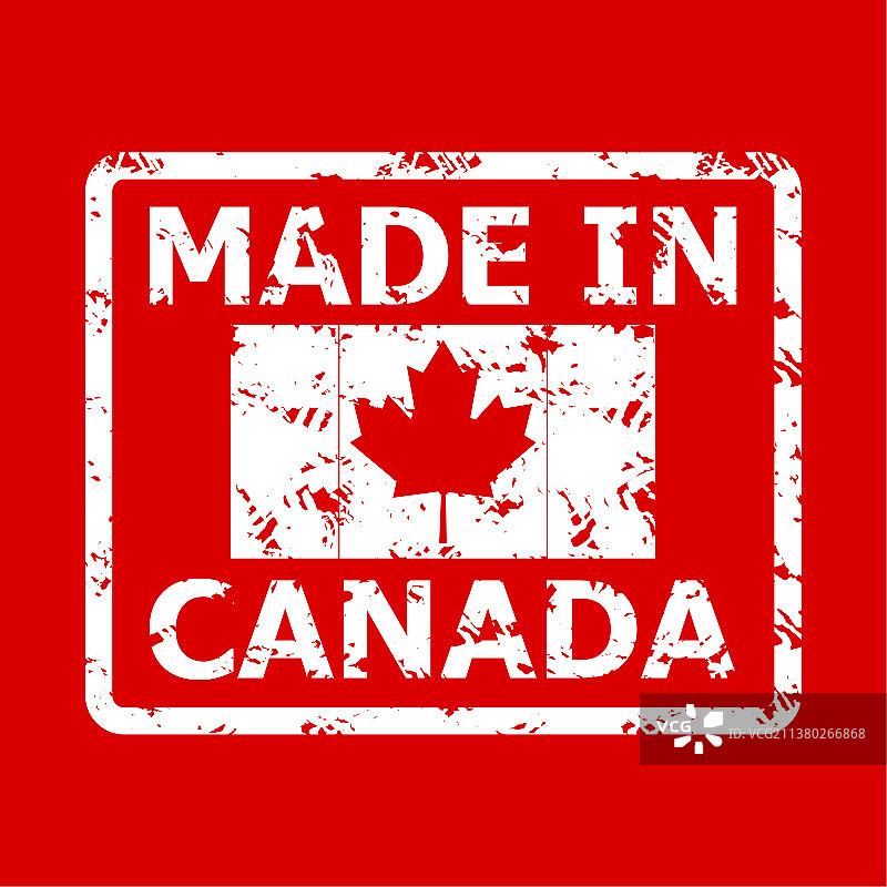 加拿大制造的印章制作橡胶密封图片素材