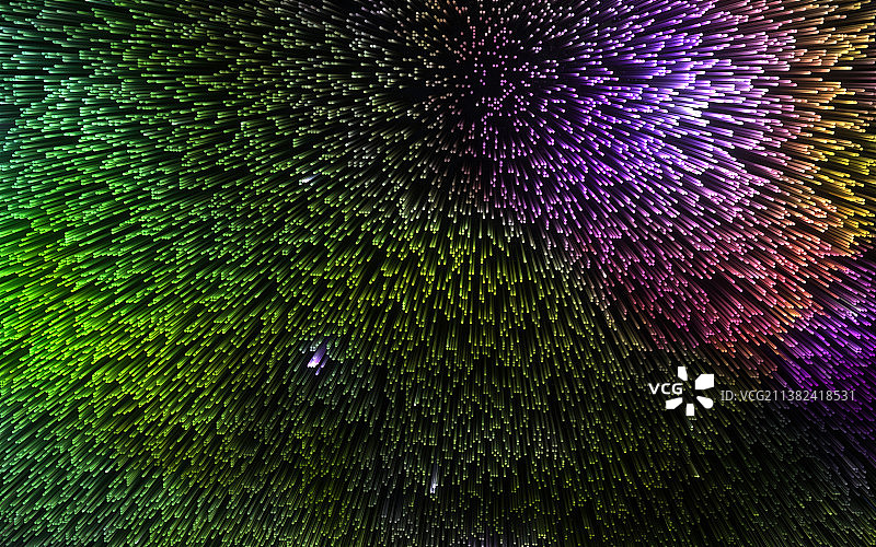 密集彩色粒子三维渲染科技背景图片图片素材