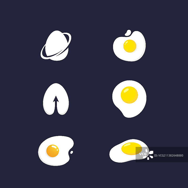 美味的鸡蛋图标设计图片素材