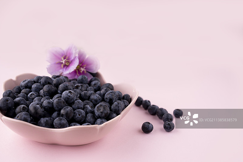 美味蓝莓特写图片素材