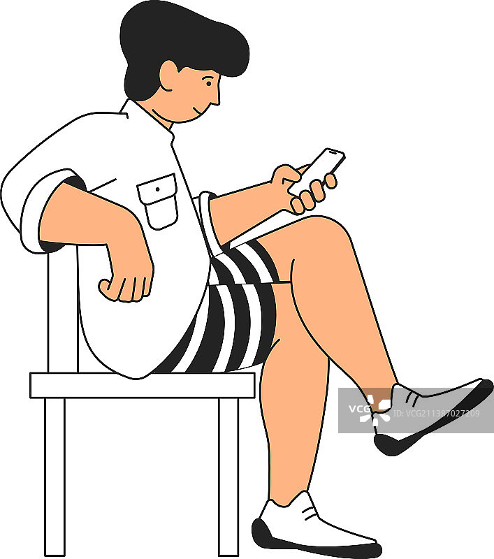 女孩在用手机，年轻女子跷二郎腿图片素材