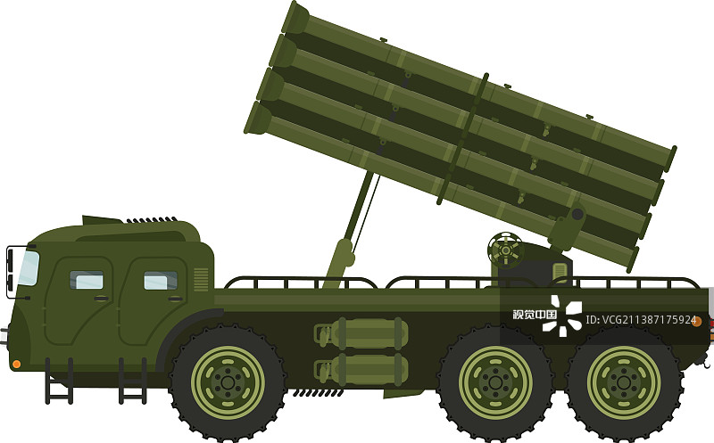 多管火箭炮军用卡车图片素材