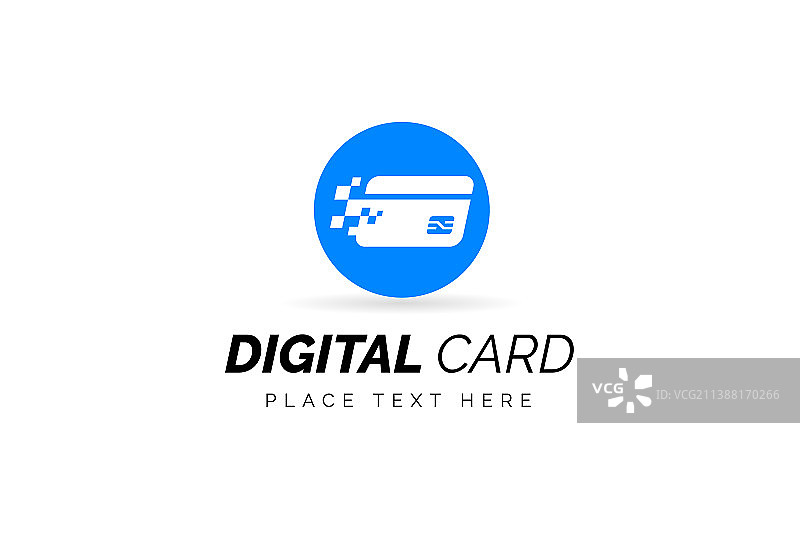 数字钱包标志设计模板与像素图片素材