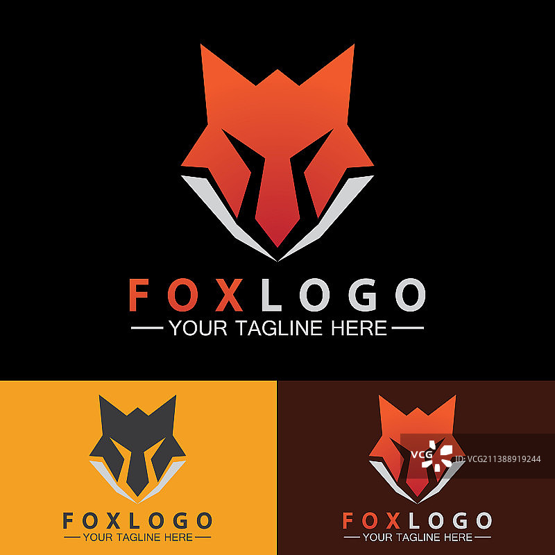 狐狸标志设计模板图片素材