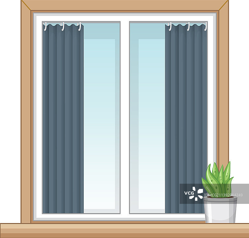 窗户:用于公寓或房屋外立面的窗户图片素材