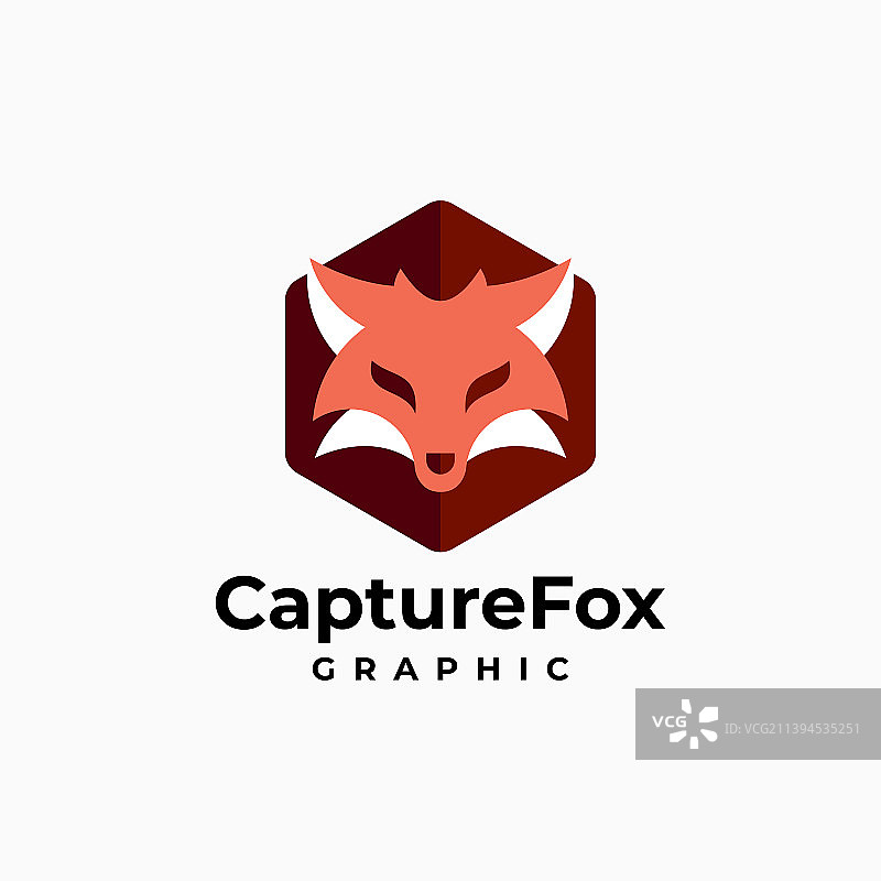 Logo狐狸简约的吉祥物风格图片素材
