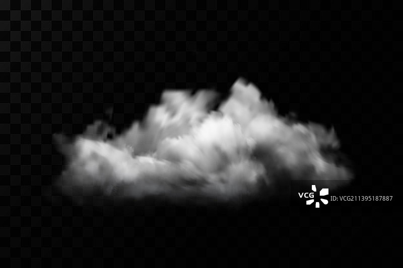 烟云或雾雾或云在一个孤立的图片素材