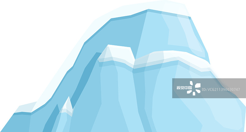 山冰川图标卡通冰山图片素材