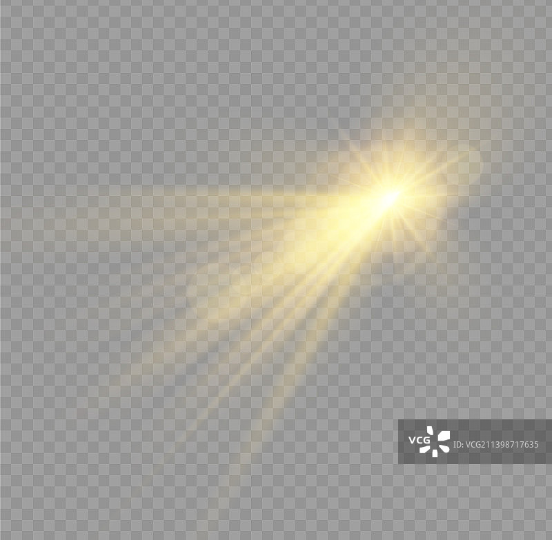阳光黄色的太阳强光射线镜头耀斑散焦图片素材