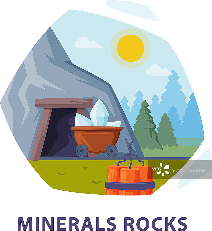 天然矿岩资源具有开采和利用的特点图片素材