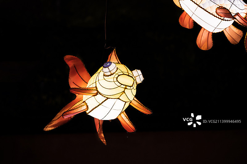 鱼形状的灯笼图片素材
