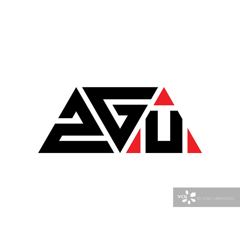 Zgu三角字母logo设计用三角形图片素材