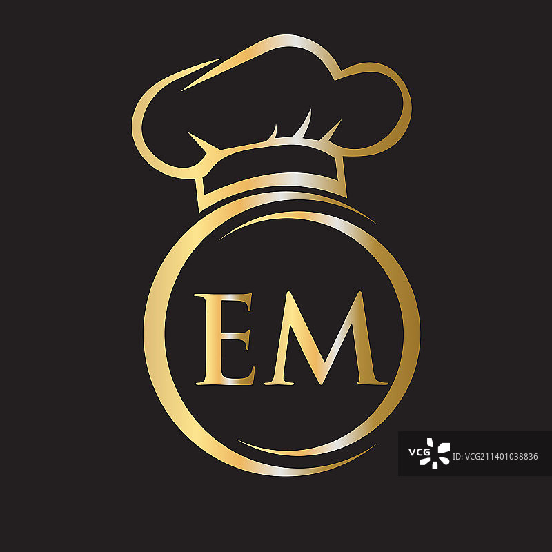 首字母em餐厅标志模板图片素材