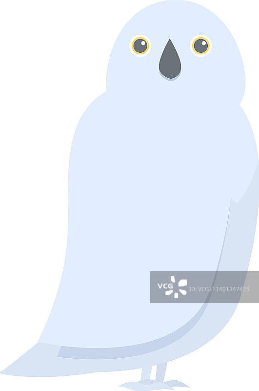 极地猫头鹰图标卡通北极鸟图片素材