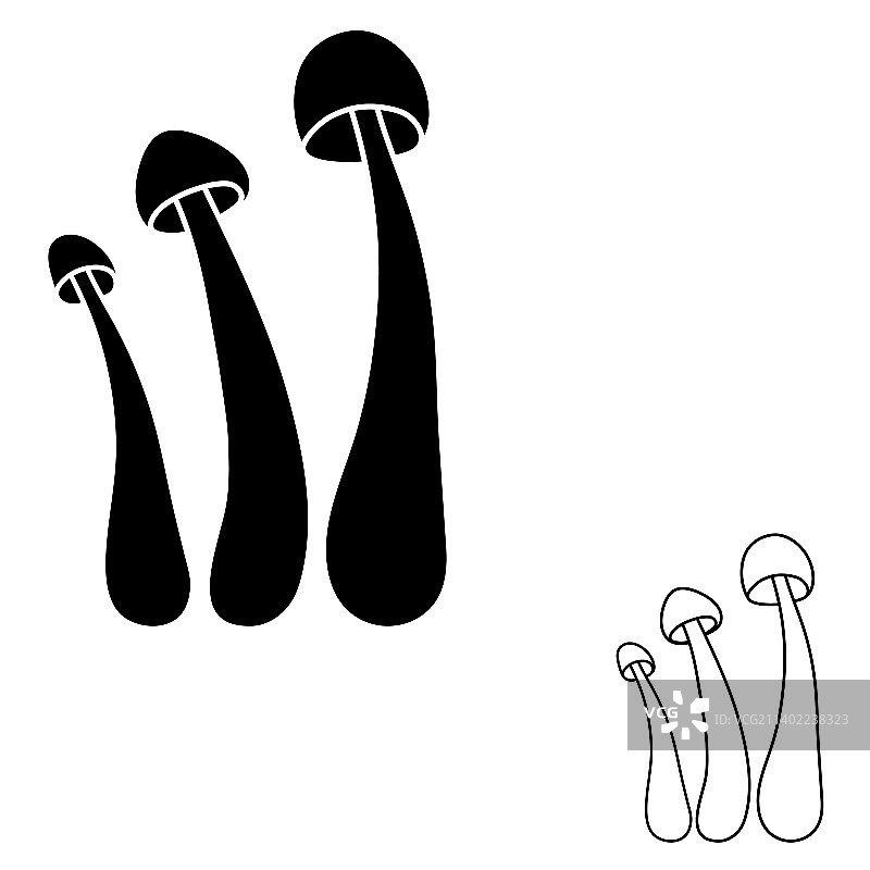 蘑菇套装图片素材