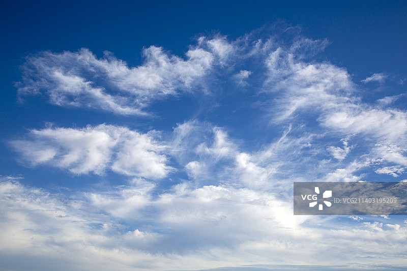 秋天蓝天白云自然风光图片素材