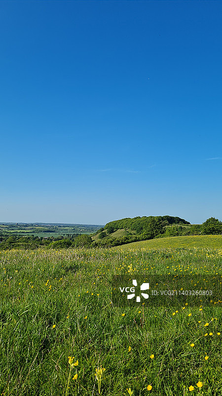 英国斯特雷特利风景公园美丽的晴天，斯特雷特利，英国，英国图片素材