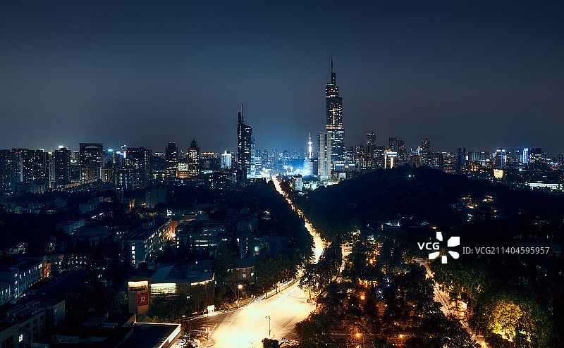 南京夜色美图片素材