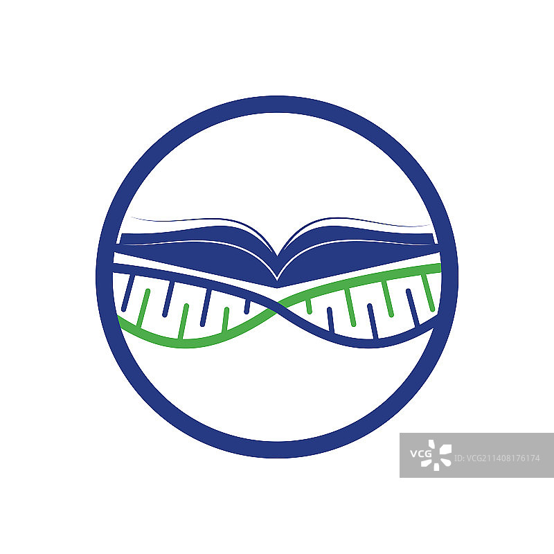 DNA书标志设计模板图片素材