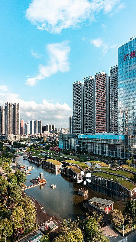 中国广东省佛山南海金融公园图片素材