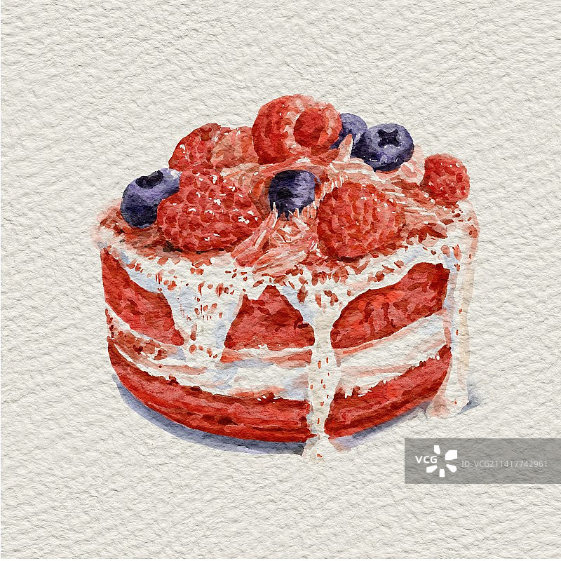 红丝绒蛋糕图片素材