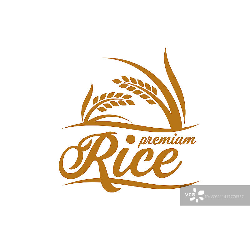 大米食品谷物农场和农业的标志图片素材