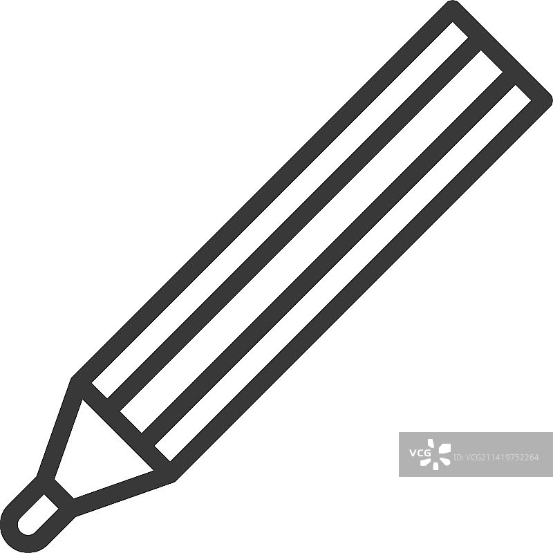 铅笔图标绘图工具黑线符号图片素材